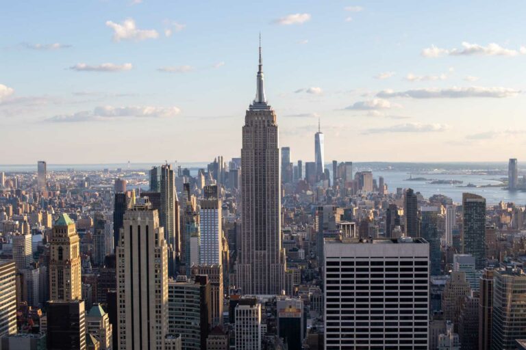 View of the Empire State Building taken from Top of the Rock