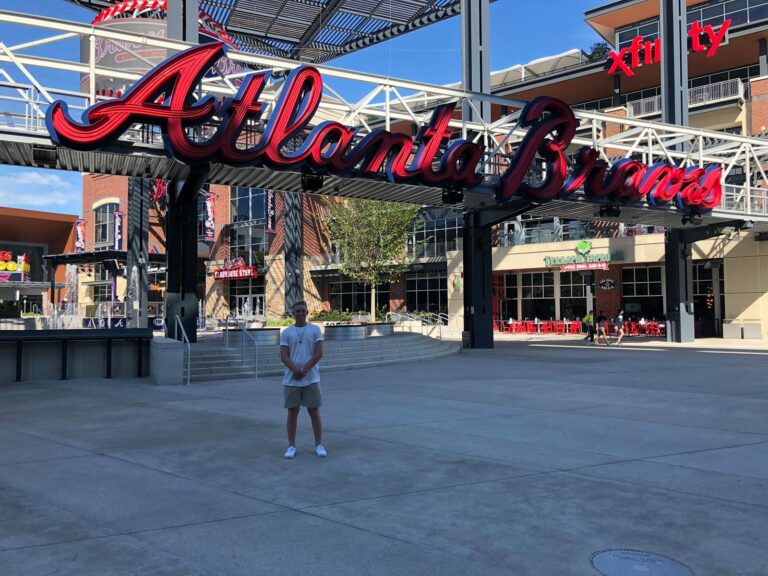 Peter under the Braves Sign