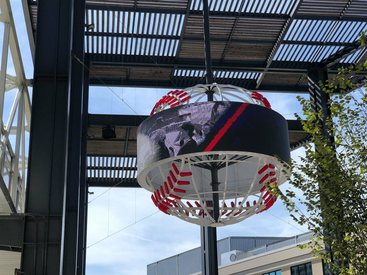 Braves Baseball Sculpture Thing