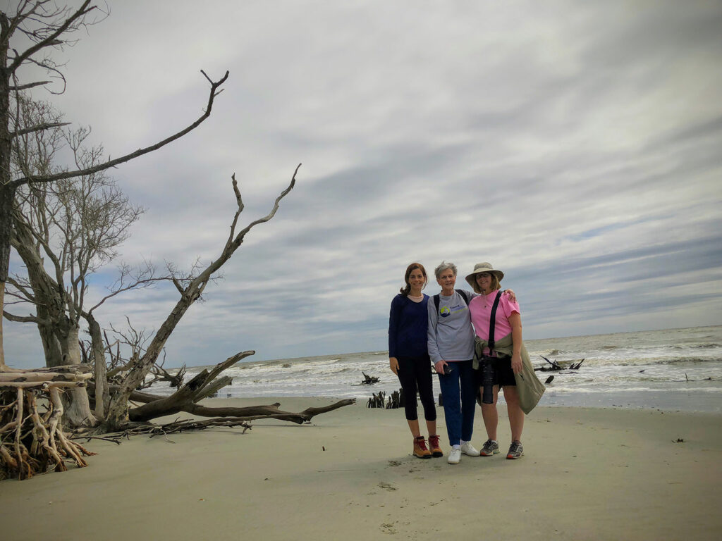 Laura, Mom, and Me on Bulls Island