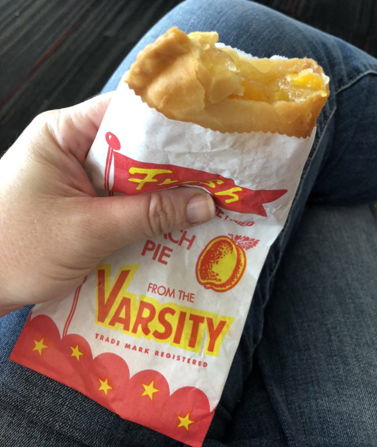 Varsity peach pie
