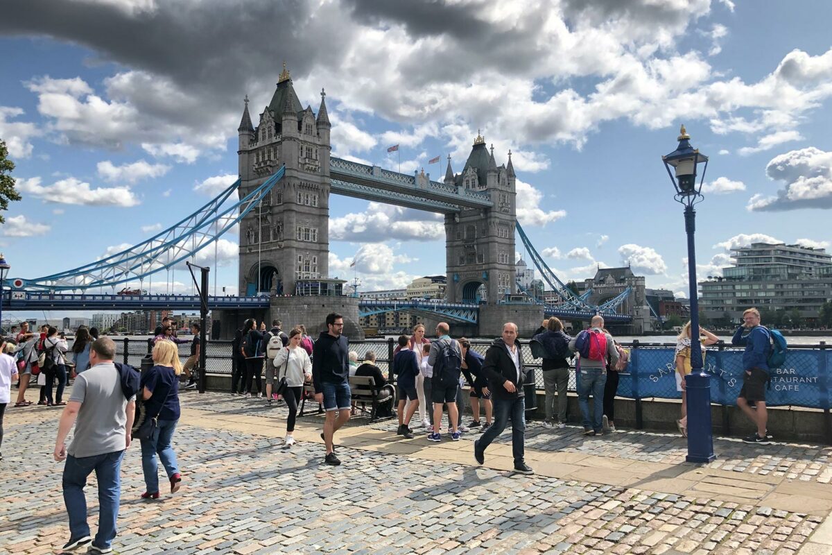Tower Bridge as seen from the Tower of London