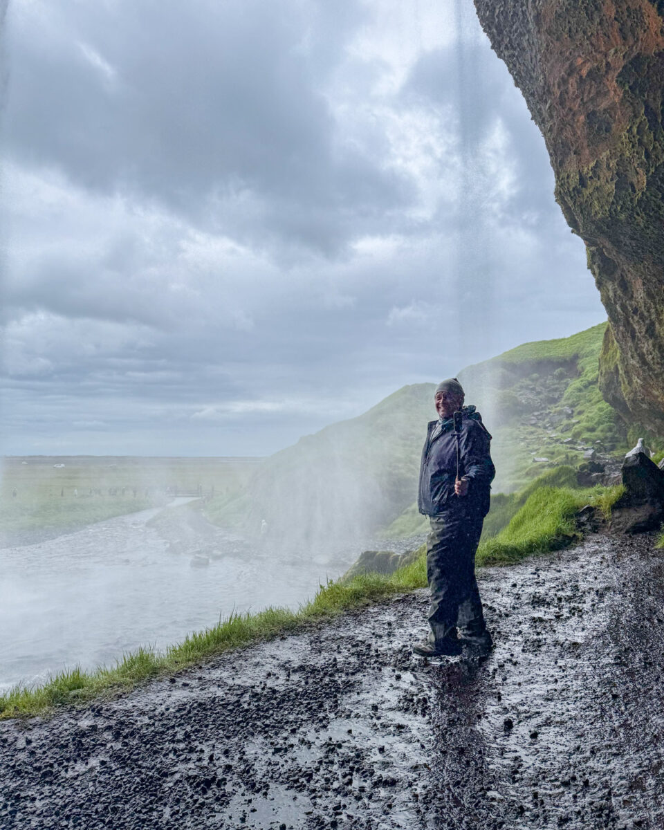Pete behind Seljalandsfoss