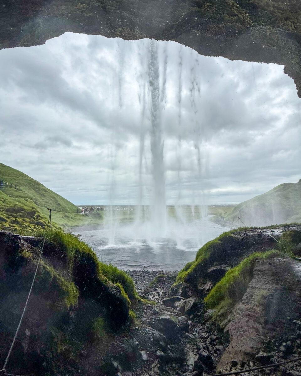 Seljalandsfoss from behind